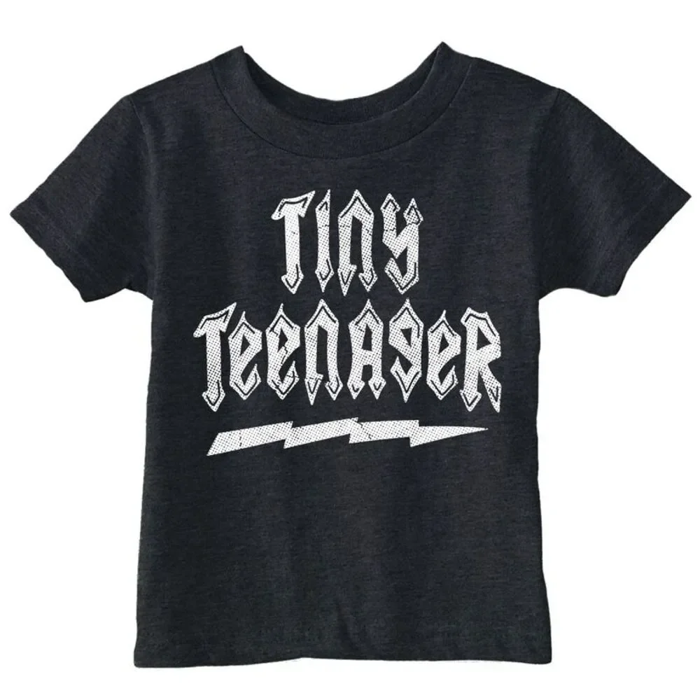 Toddler Funny T Shirts Tiny Teenage Sarcastic Tee For Young Kids